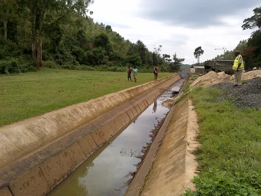 Photo du système d'approvisionnement en eau pour la ville de bukavu
